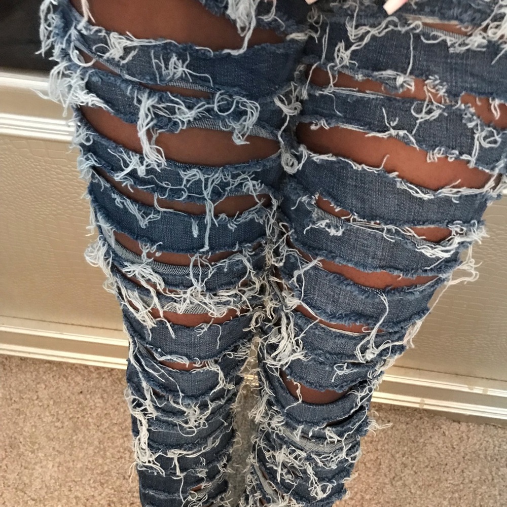 Custom Disaster Distressed Jeans